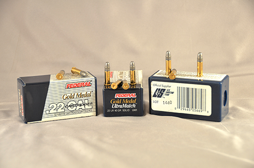 Federal Ultra Match UM-1 rimfire ammunition.